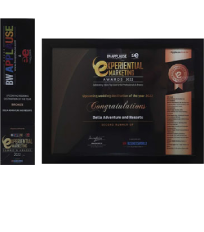 Della Adventure & Resorts Awarded for Upcoming Wedding Destination of the Year by BW Applause Experiential Marketing Awards 2022